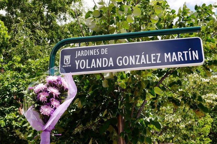 Acto de homenaje inauguración en memoria de Yolanda González Martín